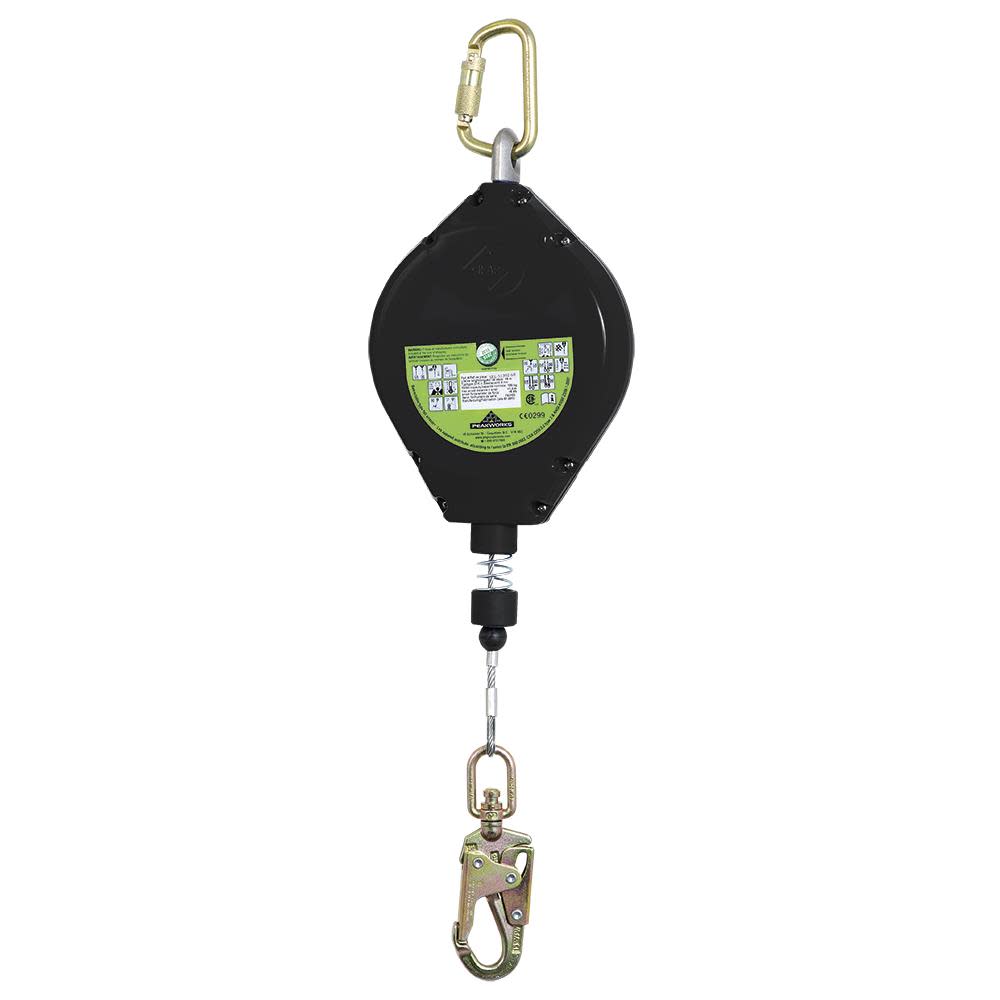 Peakworks Self-Retracting Lifeline (SRL) with Galvanized Steel Cable Snap Hook 60 Ft. L. Black
Peakworks Self-Retracting Lifeline (SRL) with Galvanized Steel Cable Snap Hook 60 Ft. L. Black