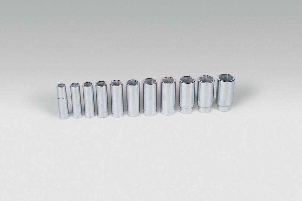 Wright Tool 1/2 In. Dr. 11 pc. 6 Pt. Deep Socket Set