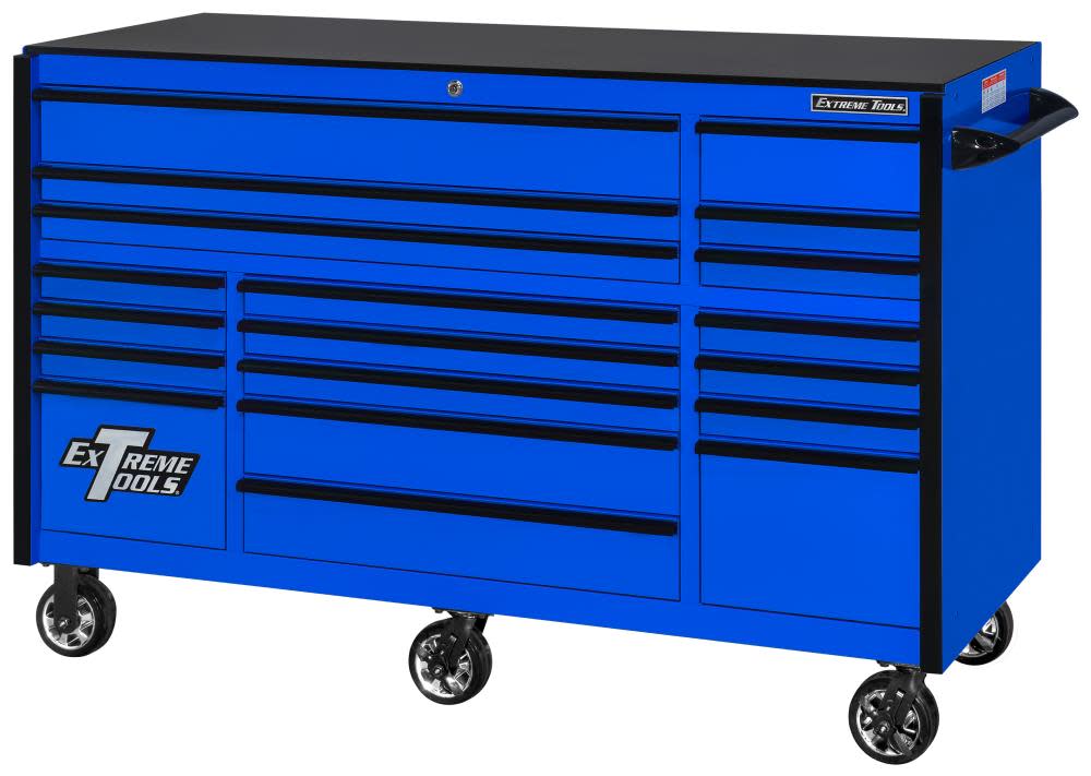 Extreme Tools RX Series Roller Cabinet 72" x 30" Blue