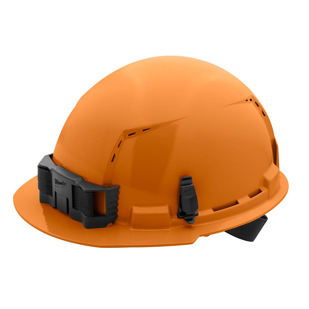 Milwaukee Orange Front Brim Vented Hard Hat with 4pt Ratcheting Suspension Type 1 Class C
Milwaukee Orange Front Brim Vented Hard Hat with 4pt Ratcheting Suspension Type 1 Class C
