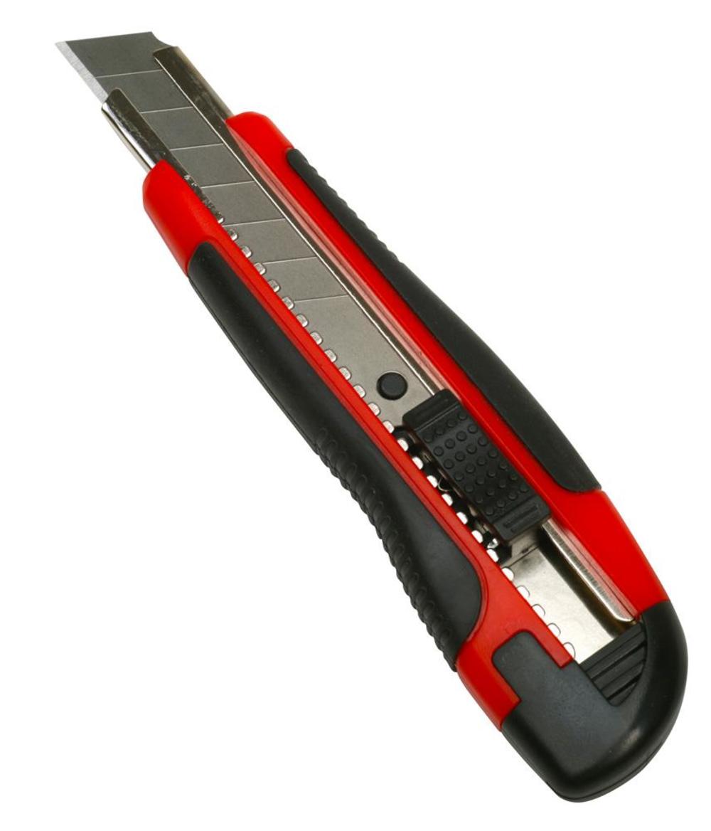 Warner 8 Point 18MM Ergo Snap-Off Blade Knife 3 Blades