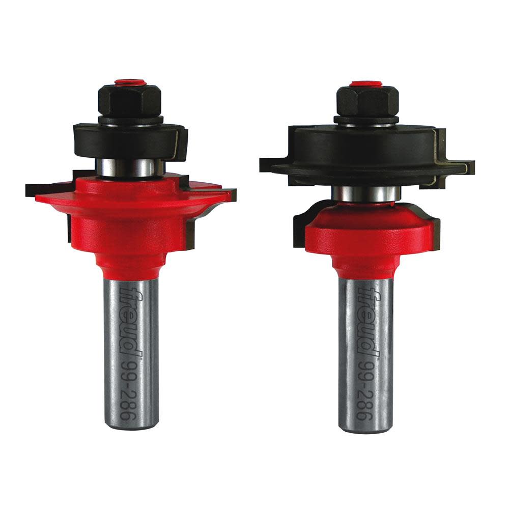 Freud 2 In. (Dia.) Glass Panel Cabinet Door Bit Set with 1/2 In. Shank