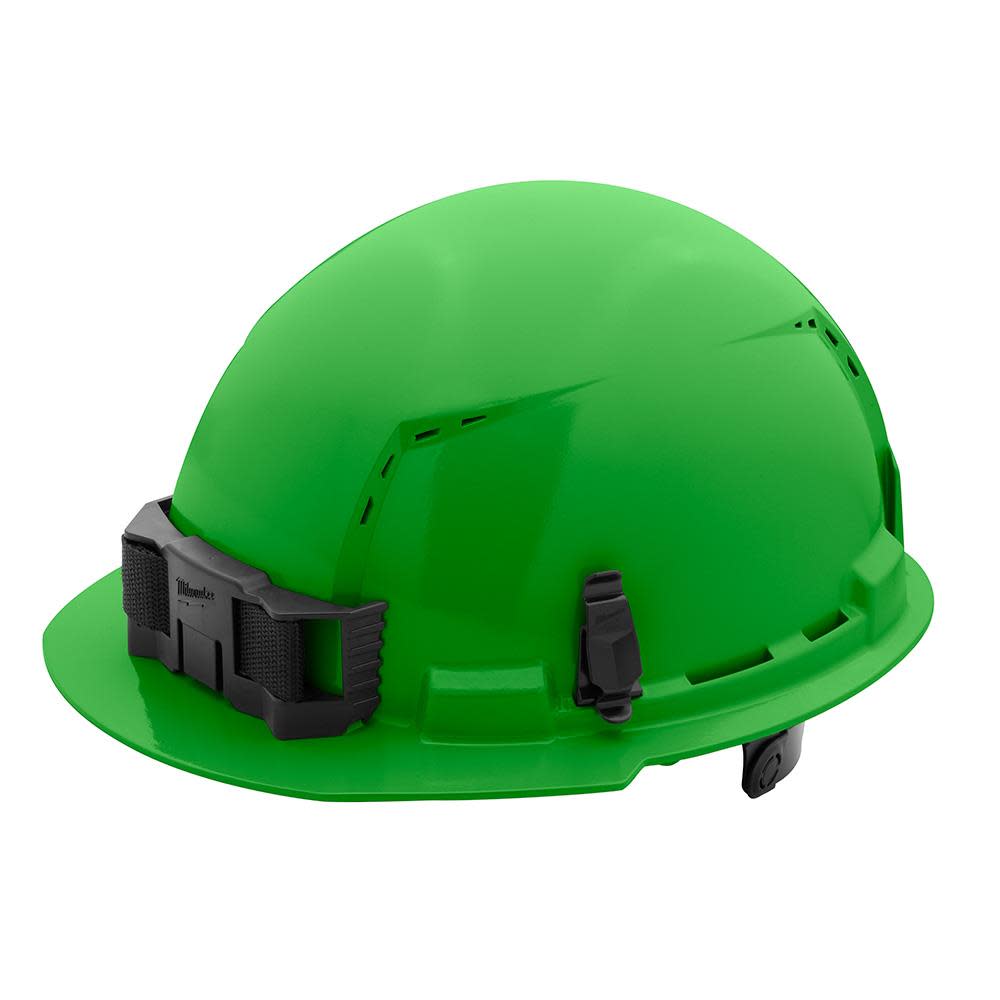 Milwaukee Green Front Brim Vented Hard Hat with 6pt Ratcheting Suspension Type 1 Class C
Milwaukee Green Front Brim Vented Hard Hat with 6pt Ratcheting Suspension Type 1 Class C