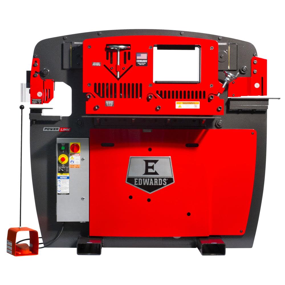 Edwards 65 Ton Ironworker 3 Phase 208v with PowerLink System