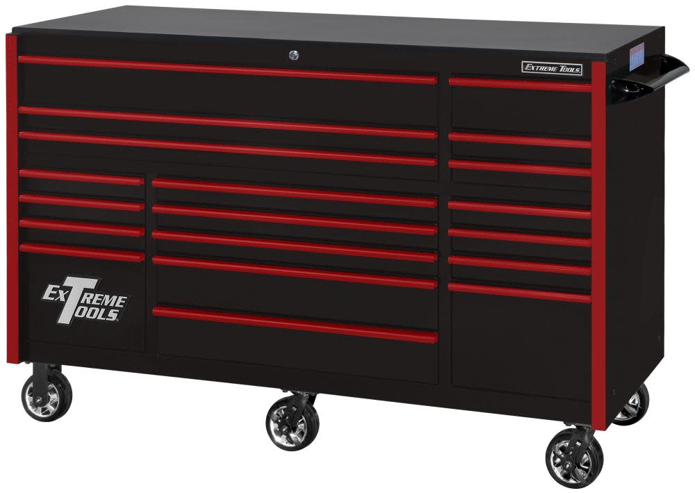 Extreme Tools RX Series Roller Cabinet 72" x 30" Black