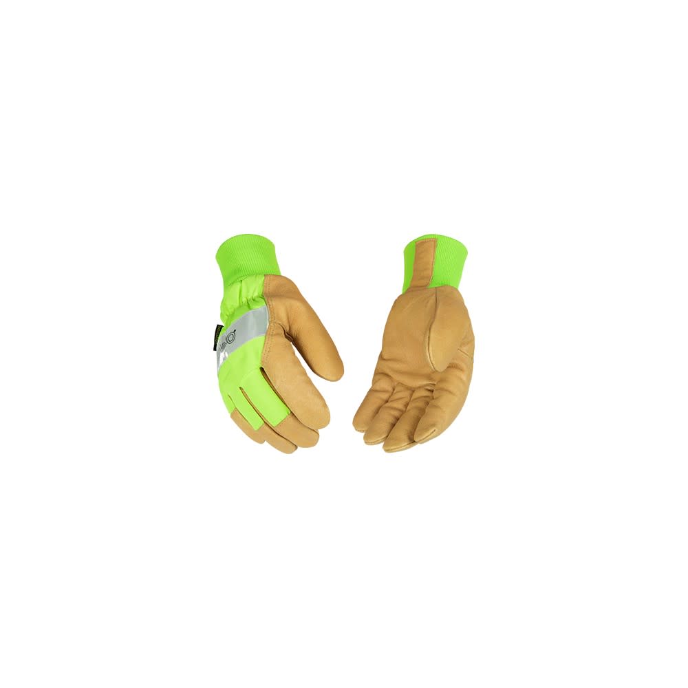 Kinco Hi-Vis Green Grain Pigskin Palm Medium