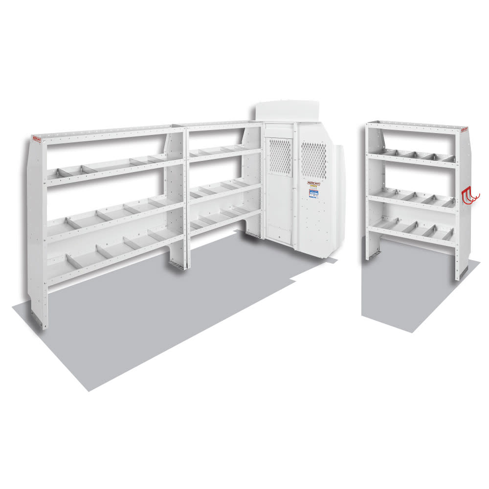 Commercial Shelving Package for High Roof, 148 Inch Wheel Base Ford Transit Vans
Commercial Shelving Package for High Roof, 148 Inch Wheel Base Ford Transit Vans