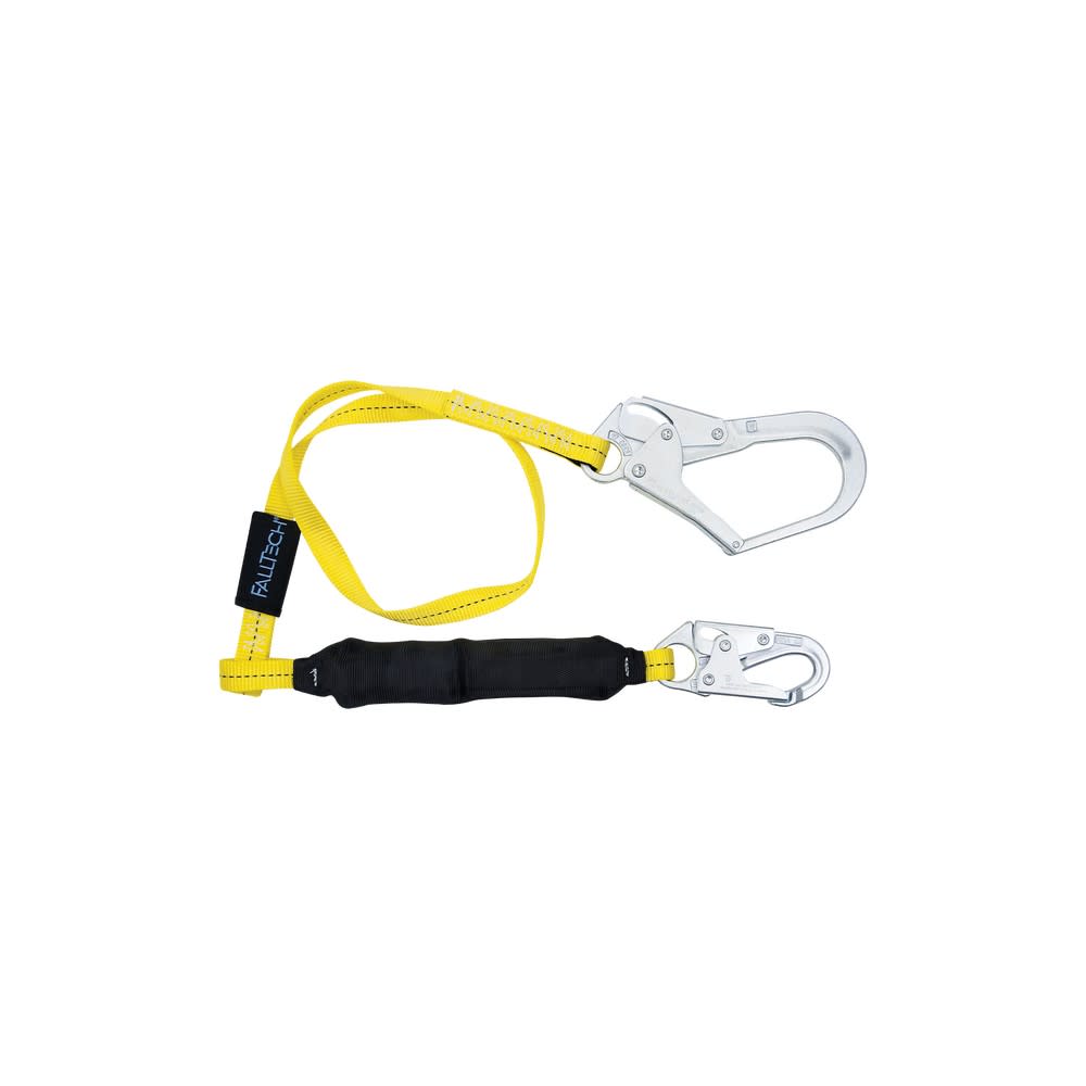 FallTech Soft Pack FT Basic 6' Single Leg Lanyard with Rebar Hook