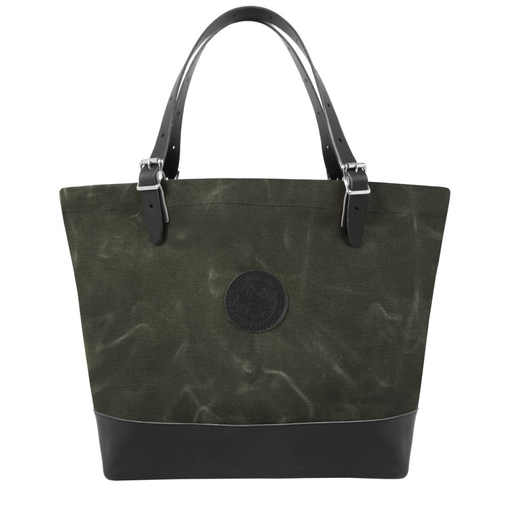 33 Liter Capacity Wax Olive Drab Deluxe Market Tote