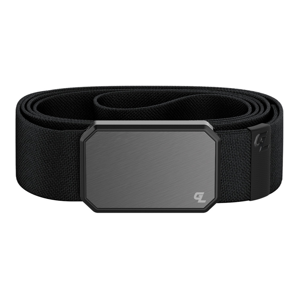 Groove Life Black Belt with Gun Metal Magnetic Buckle