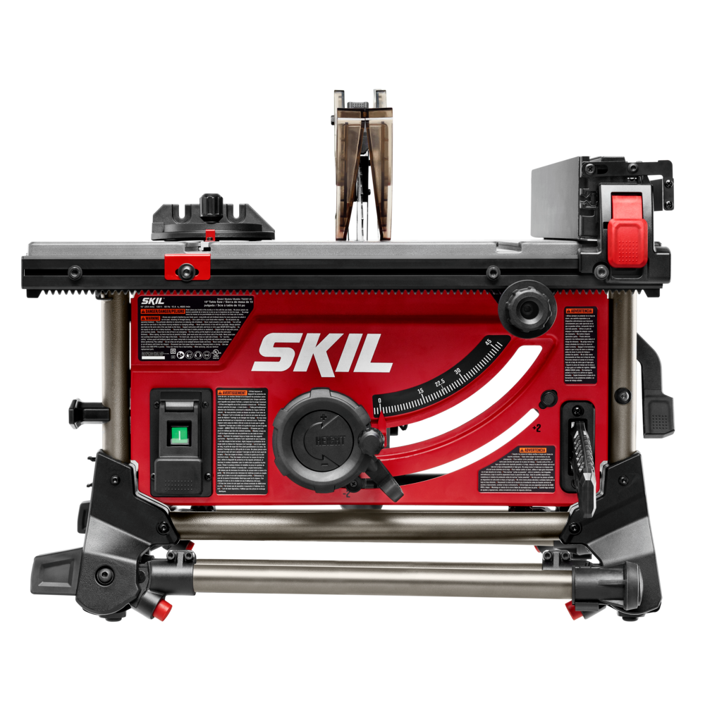 SKIL Jobsite Table Saw with Integrated Foldable Stand, 10", 15 Amp, 25-1/2” Rip Capacity