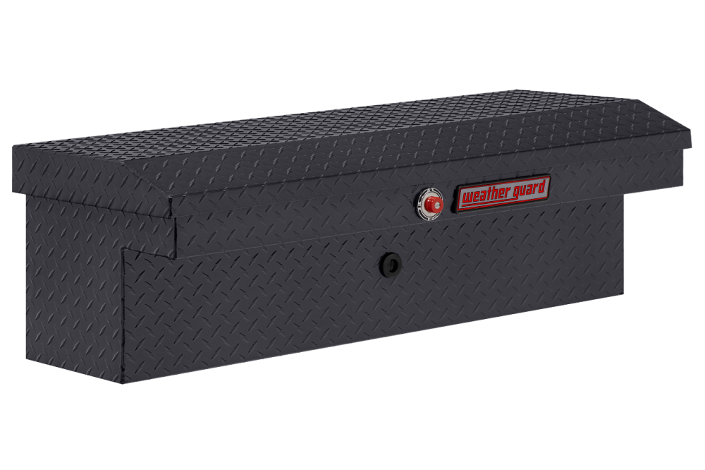 Weather Guard 41" Low Profile Lo-Side Truck Tool Box Aluminum Gray
