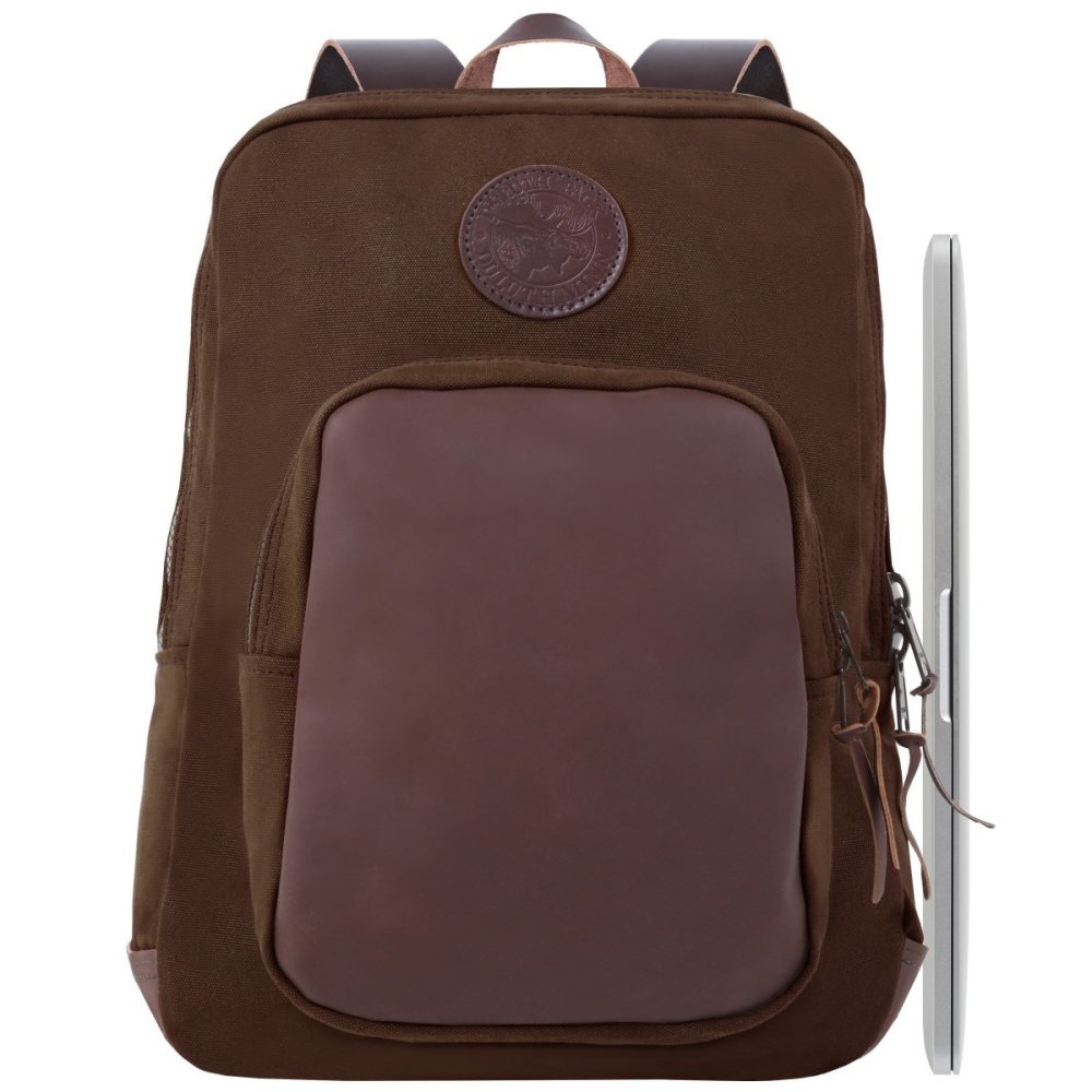 Duluth Pack 21 Liter Capacity Brown Large Deluxe Laptop Backpack