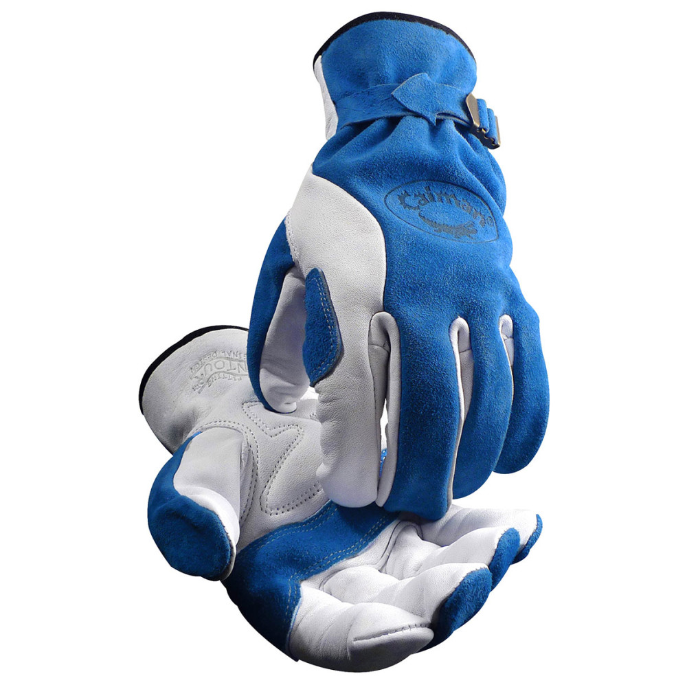 Protective Industrial Products Caiman Small Split Cowhide Top Grain Leather Driver Gloves