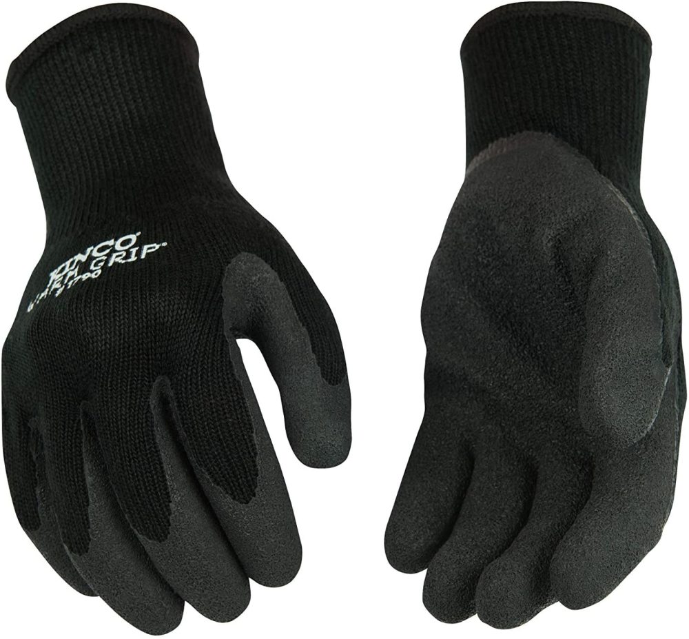 Kinco X-Large Black Thermal Acrylic Knit Shell Latex Palm Gloves