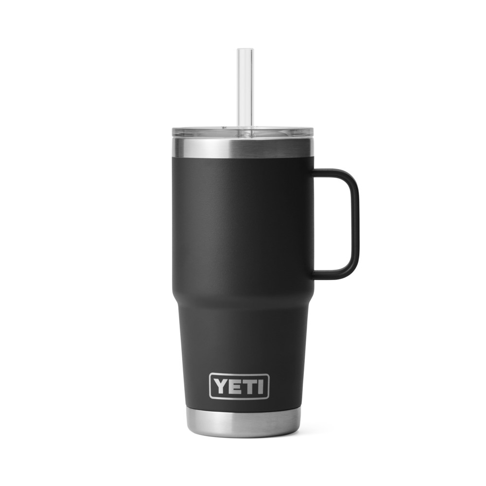 Yeti Rambler 25oz Mug with Straw Lid Black