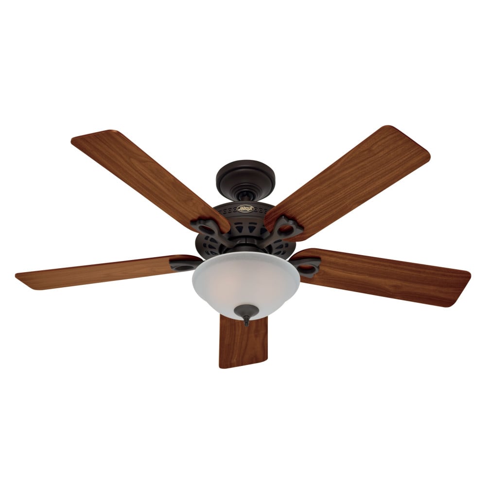 Hunter Fan Astoria Ceiling Fan 52" New Bronze Medium Oak/Walnut