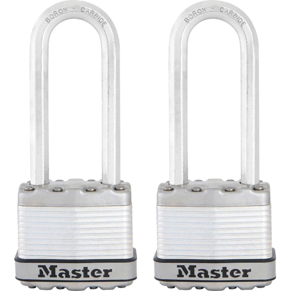 Master Lock Padlock 11/16 x 1 3/4" Dual Ball Bearing Locking