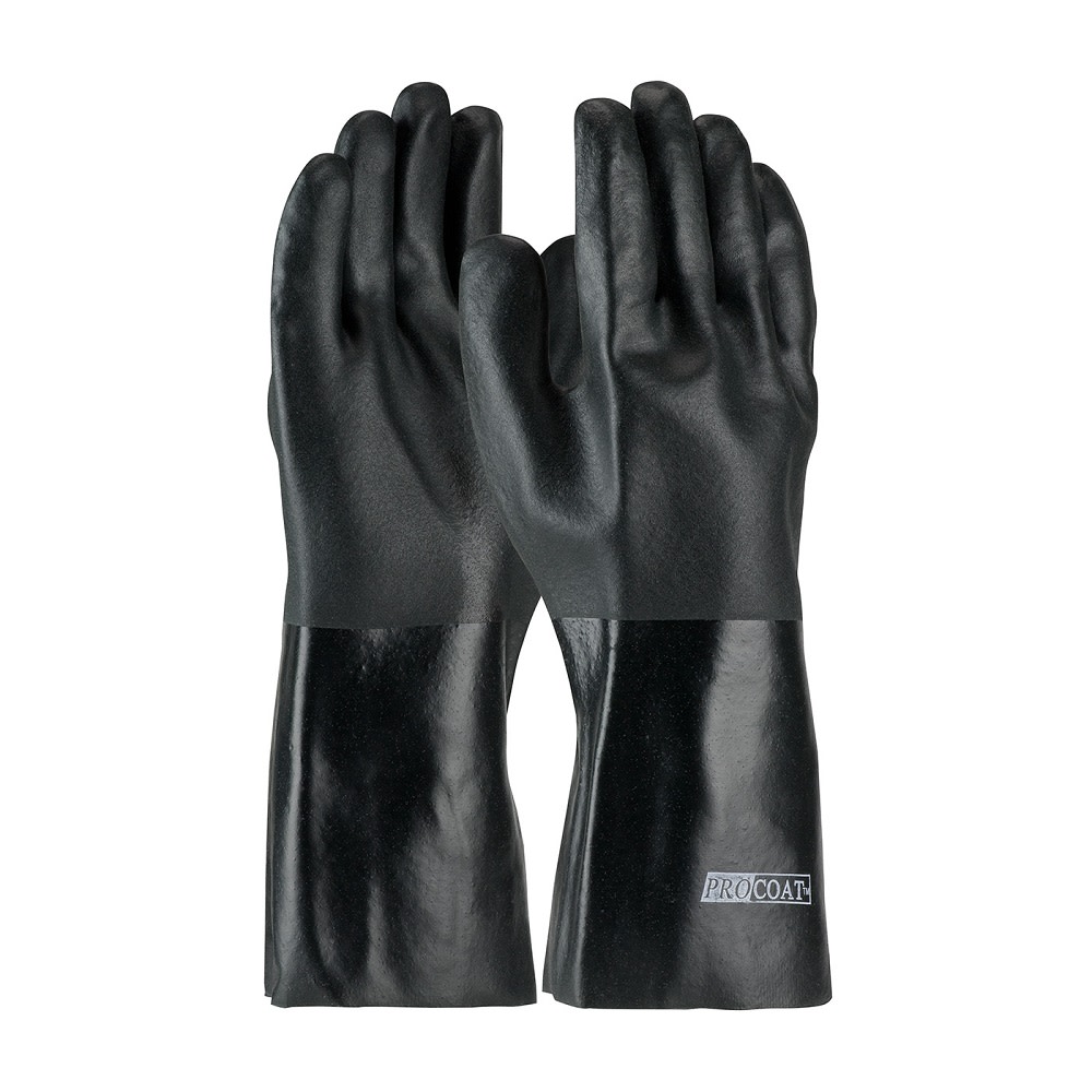 Protective Industrial Products Men's 14" Jersey Lined PVC Dipped Chemical Resistant Gloves Black
Protective Industrial Products Men's 14" Jersey Lined PVC Dipped Chemical Resistant Gloves Black