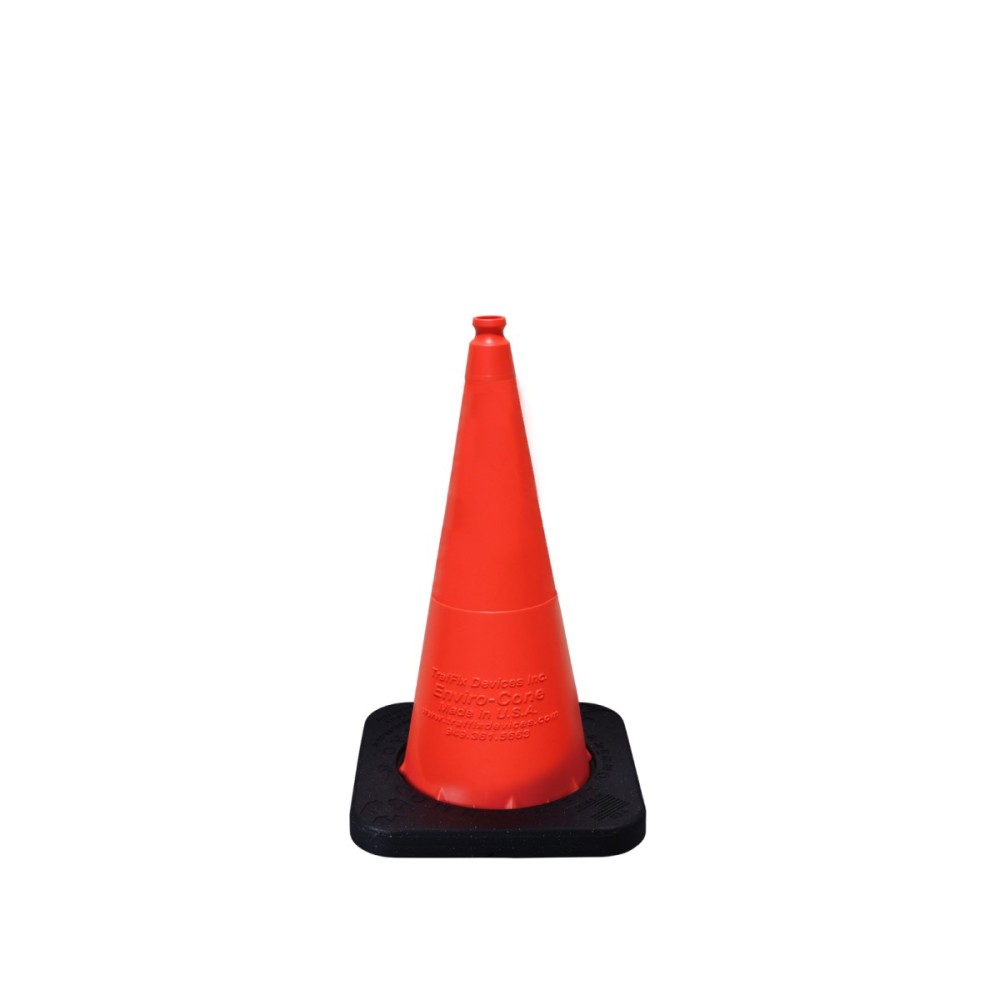 Vizcon Orange 28" Enviro-Cone with Recycled 10 Lbs Rubber Base