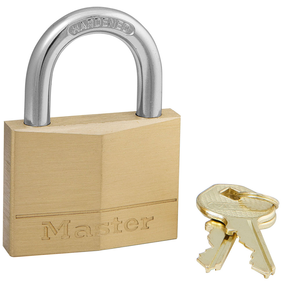 Master Lock Padlock 2" 5 Pin Cylinder Solid Brass Body 1pk