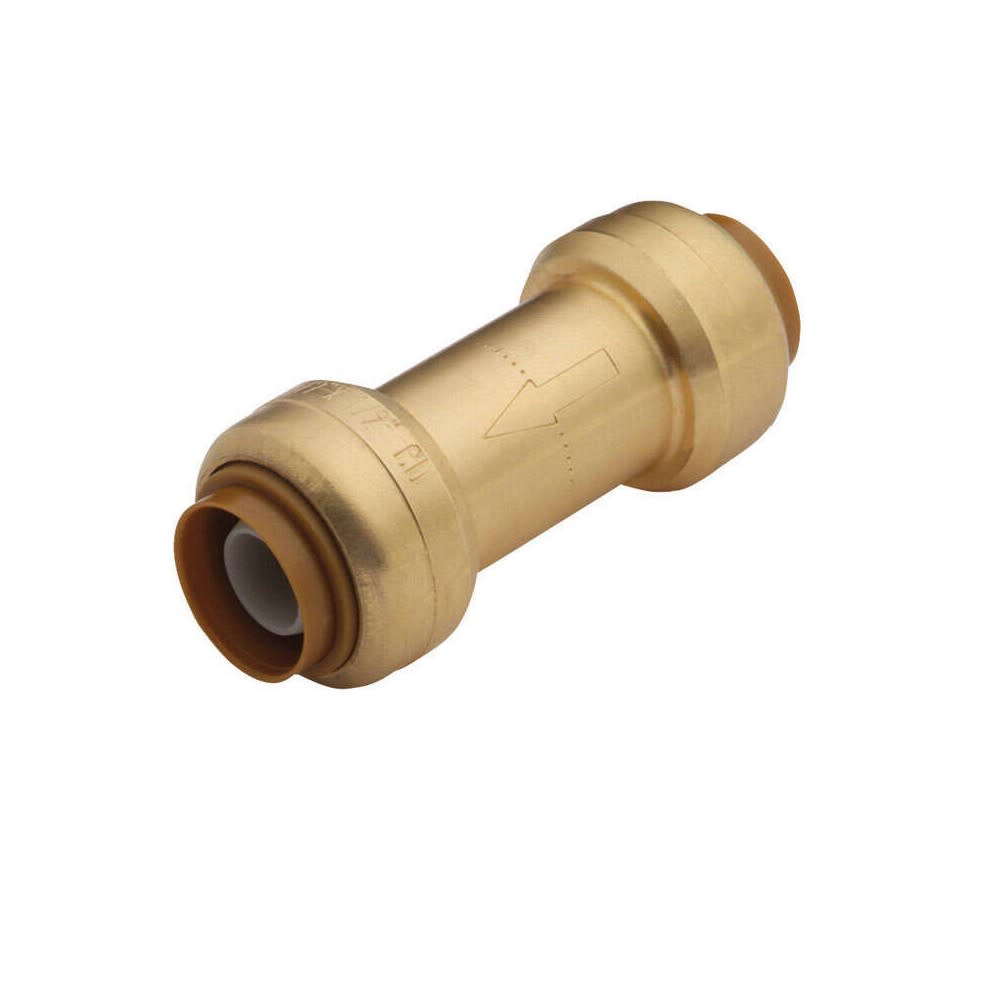 Sharkbite 1/2" D x 1/2" D Brass Spring Loaded Check Valve