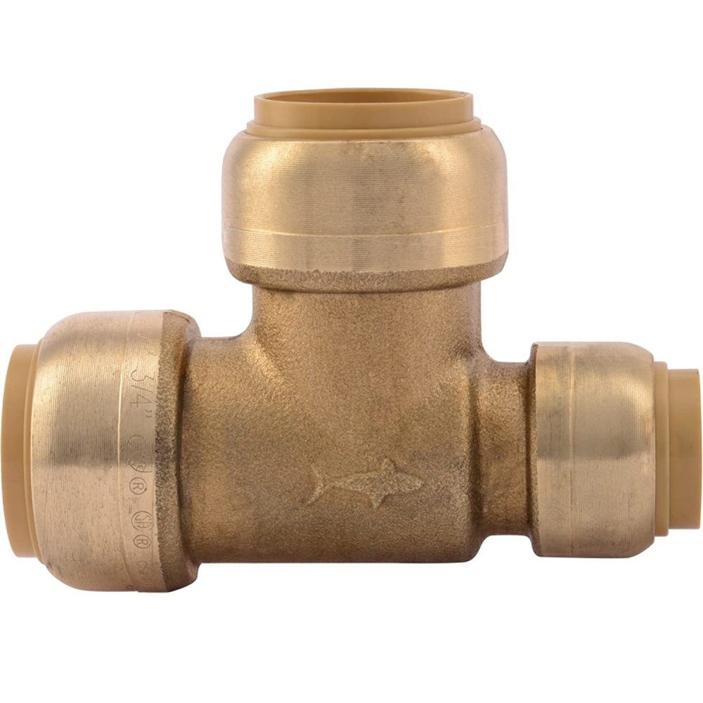 Sharkbite 3/4 x 1/2 x 3/4" Push to Connect Brass Reducing Tee