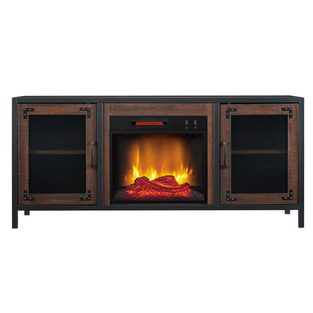 Hearthpro Media Electric Fireplace Full Metal Frame