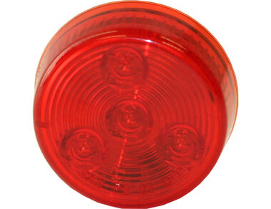 Buyers Products Company 2 Inch Red Round Marker/Clearance Light with 4 LEDs (Light Only)