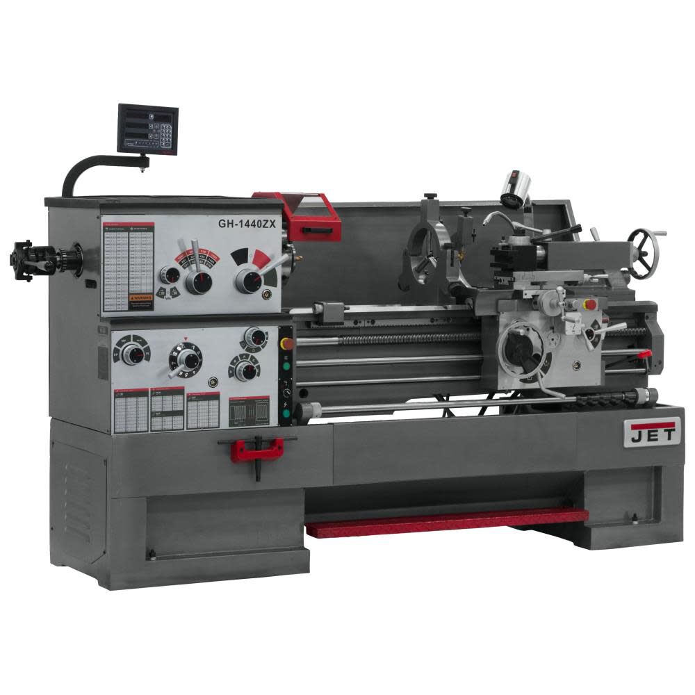 JET Gear Head 14 x 40 ZX Lathe with Ne DP700L DRO 2 Ax with TAK&CLLT, large image number 1