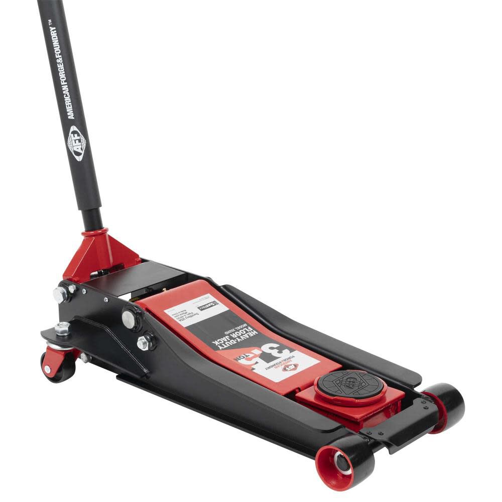 American Forge 3.5 Ton Lighting Lift  Heavy Duty Floor Jack 2pc Handle, large image number 1