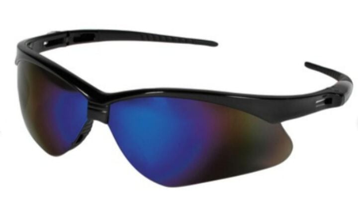 Ansell Protective Products Nemesis Safety Glasses Black Frame Blue Mirror Lens 12 Pieces, large image number 1