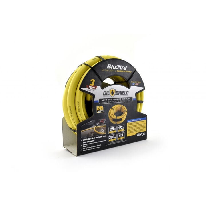 BluBird OilShield Next-Gen 1/2 Inch x 50 Ft. Rubber Air Hose Assembly, large image number 8