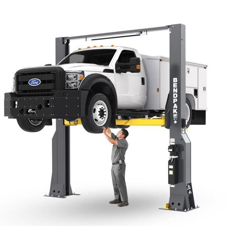Bendpak 20AP 20000 Lbs High-Rise Clearfloor Heavy-Duty Twin Post Lift, large image number 1