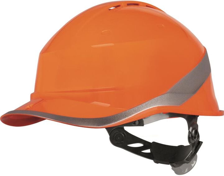 Delta Plus Diamond Vented ABS Safety Helmet Orange