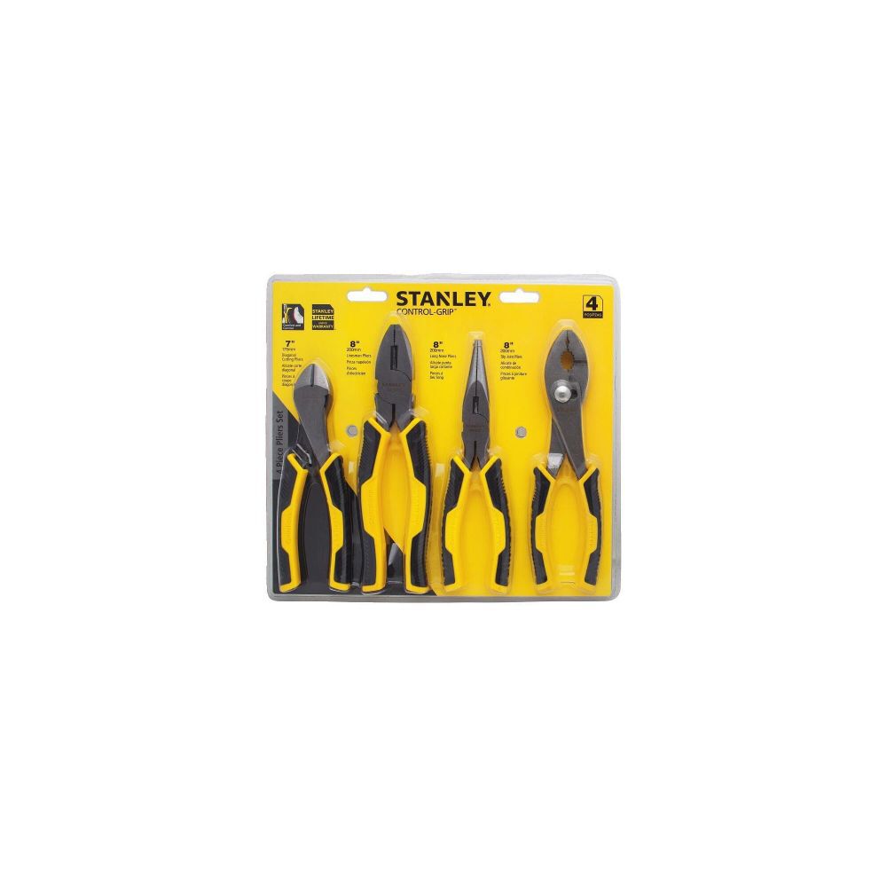 Stanley 4 Piece Bi-Material Plier Set, large image number 8