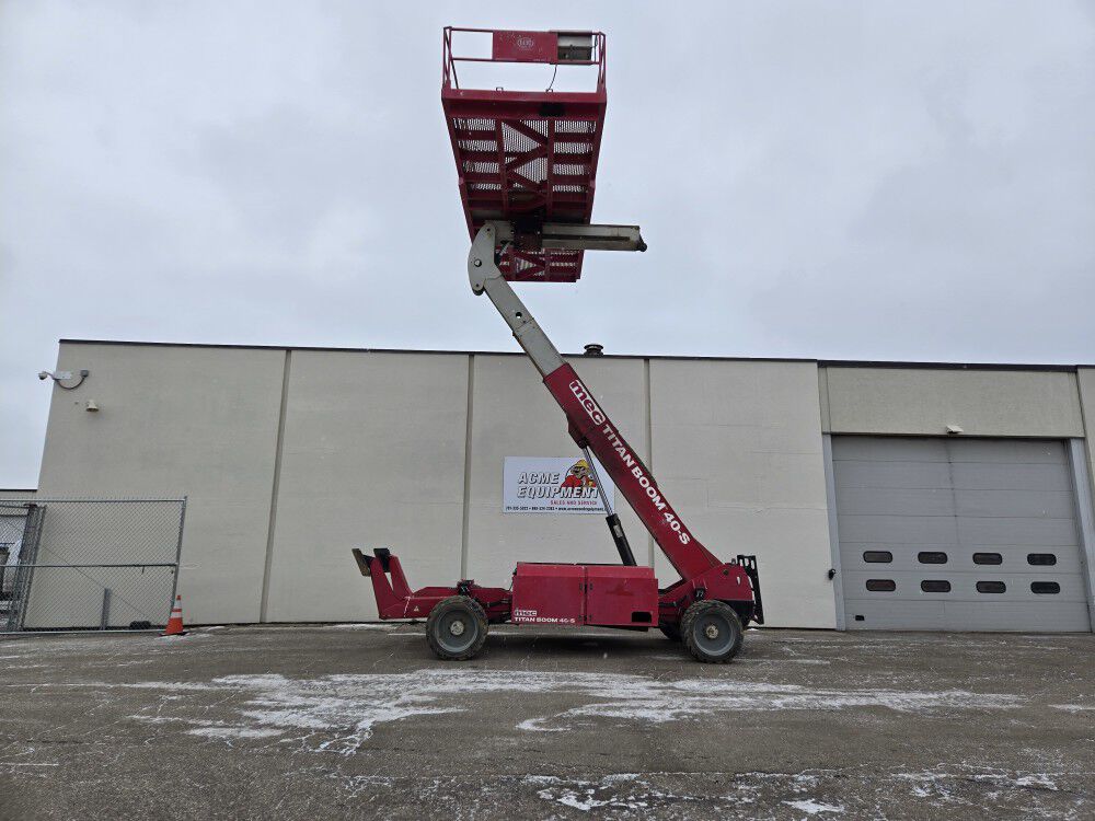 mec Titan 40-S 40 Foot Rough Terrain Telescopic Boom Lift, Used 2013, large image number 8