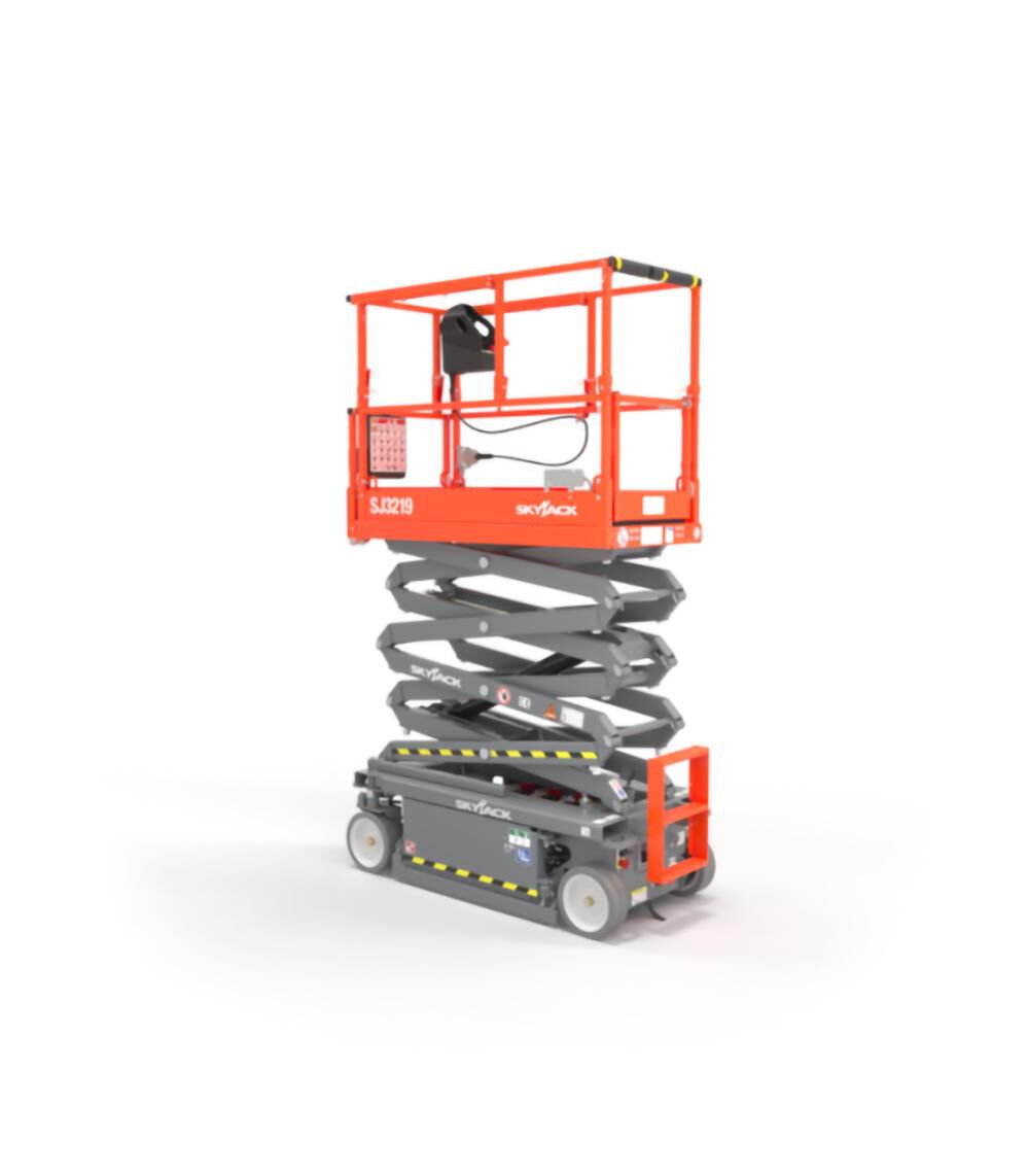 Skyjack Scissor Lift 19' Maximum Platform Height 32" Width Electric SJ3219 from Skyjack Acme Tools