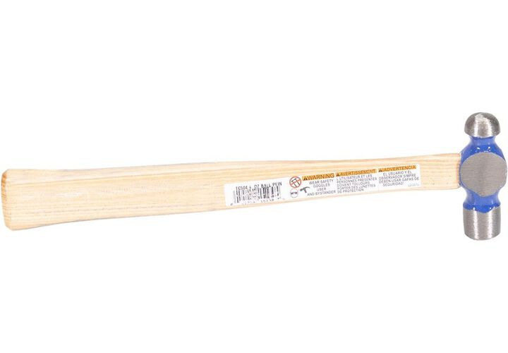 Vaughan 4 Oz Ball Pein Hammer with Hickory Handle, large image number 3