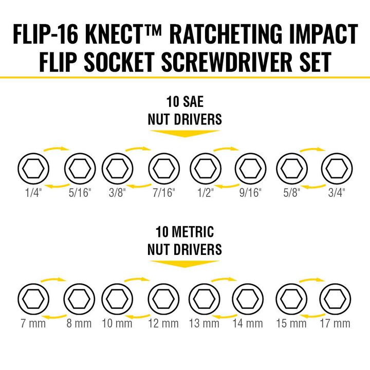 Klein Tools KNECT Flip Socket Set with Handle, large image number 2