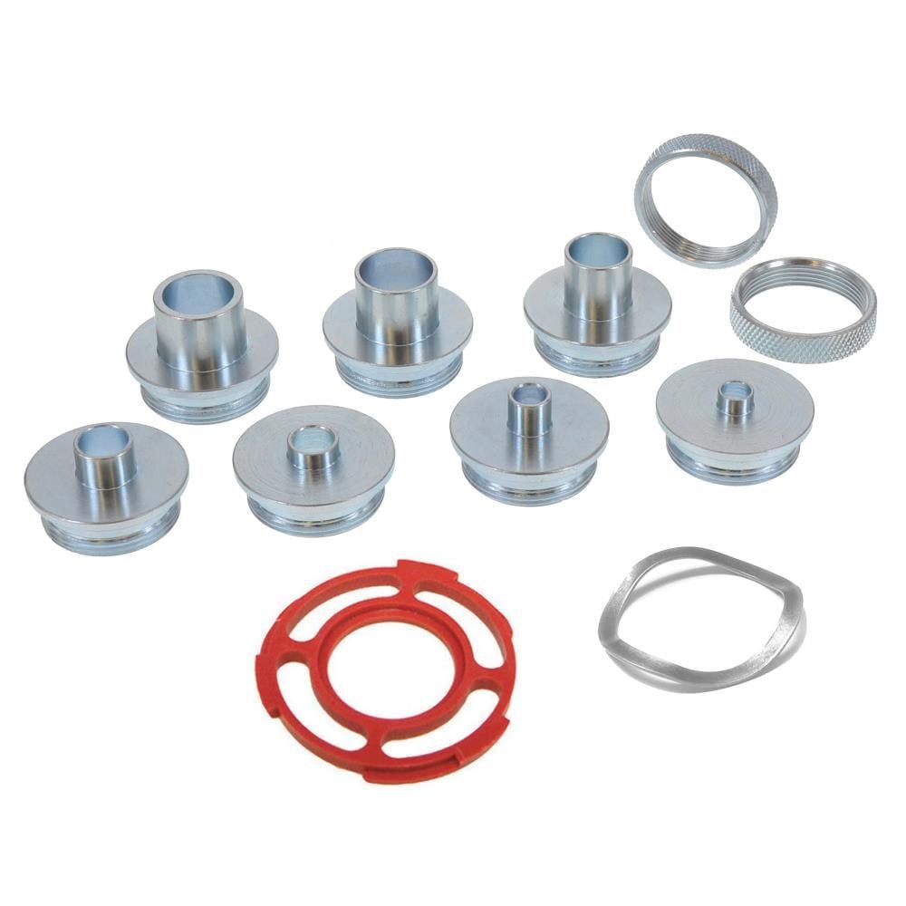 Milescraft Metal Bushing Set - 10 piece Router Template Guide Set with Wave Washer, large image number 1