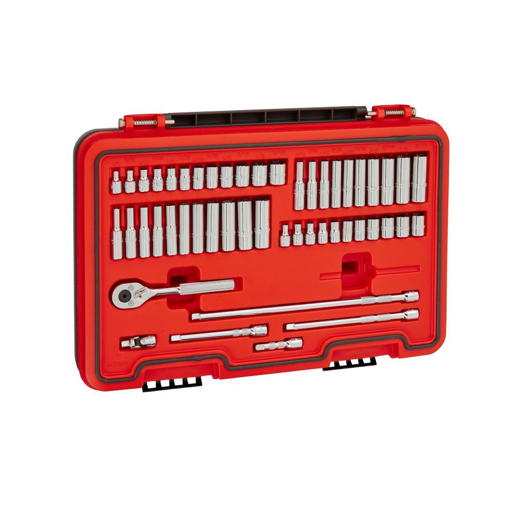 Proto Socket Set 1/4 DR 51pc SAE & MM 6pt J47351S Acme Tools