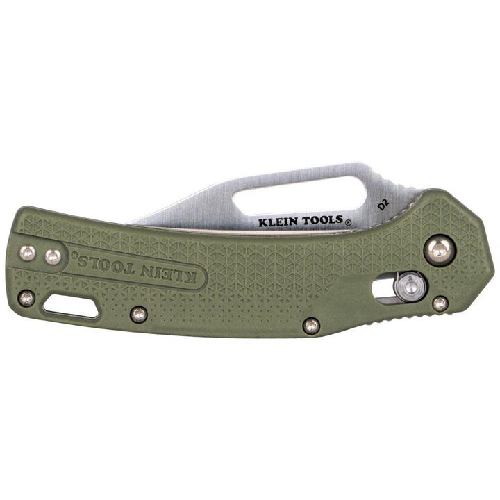 Klein Tools KTO Drop Point Knife, Moss Green, large image number 6