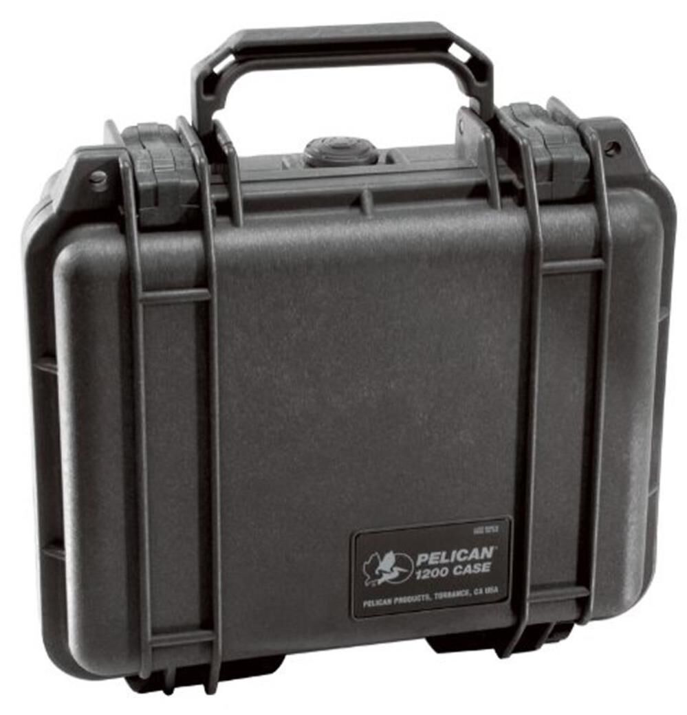 美品　米軍　PELICAN 1200 CASE ブラック　送料無料 Pelican 1200 Black Hard Case 9.25In x 7.12In x 4.12In ID