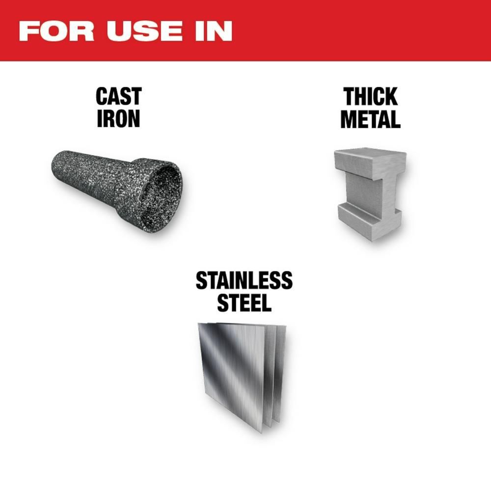 Milwaukee 9inch 7TPI The TORCH for Cast Iron with NITRUS CARBIDE 5PK, large image number 3