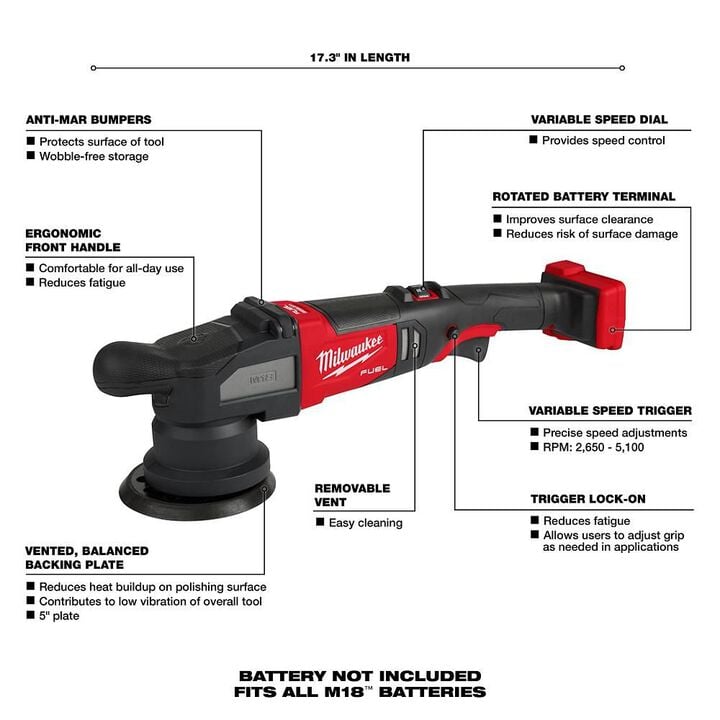 Milwaukee Car Polisher Combo Bundle, large image number 2