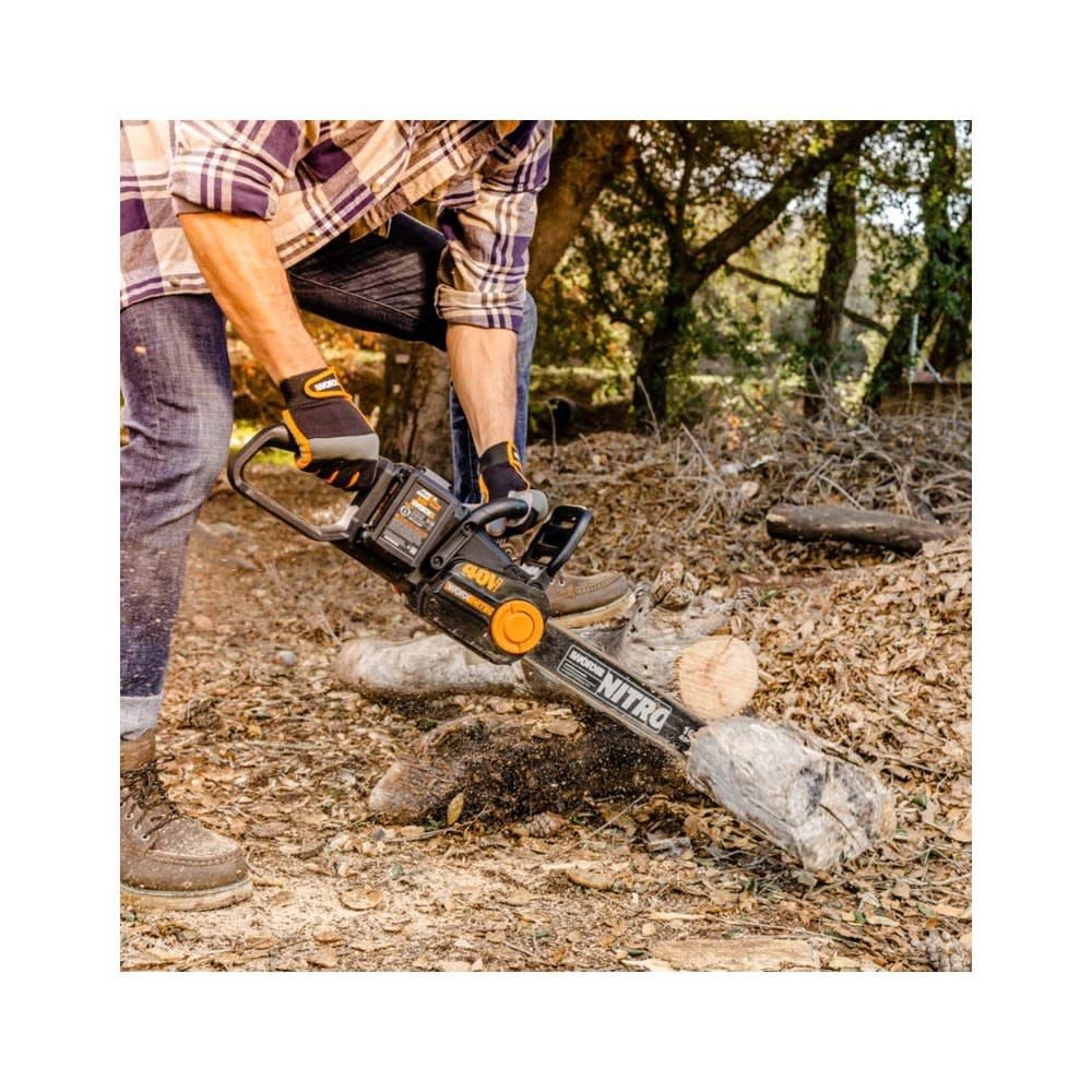 Worx 40V Cordless Chainsaw 16 in Bar & Chain WG385 - Acme Tools