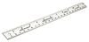 US Tape 12 In. stainless steel ruler with patented CenterPoint scale, small