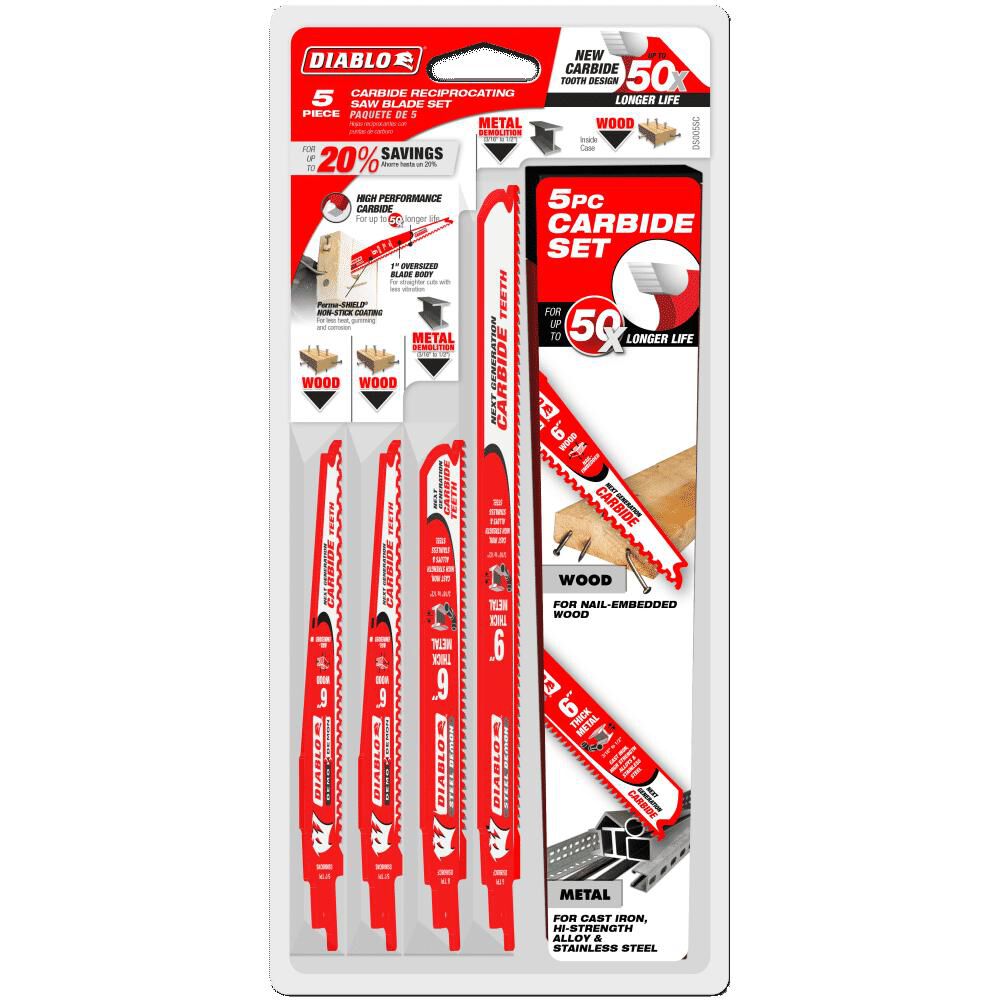 Diablo Tools 5 piece Carbide Recip Set, large image number 5