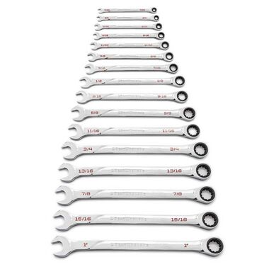 GEARWRENCH 16 pc 120XP Universal Spline Sae XL Combination Ratcheting Wrench Set